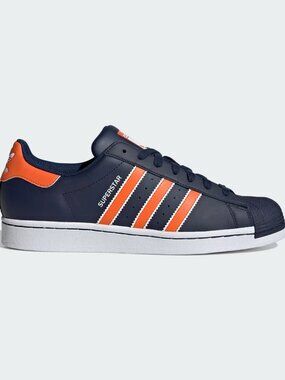 Adidas Originals Men's Night Indigo Orange Cloud White Superstar shoes IF3632